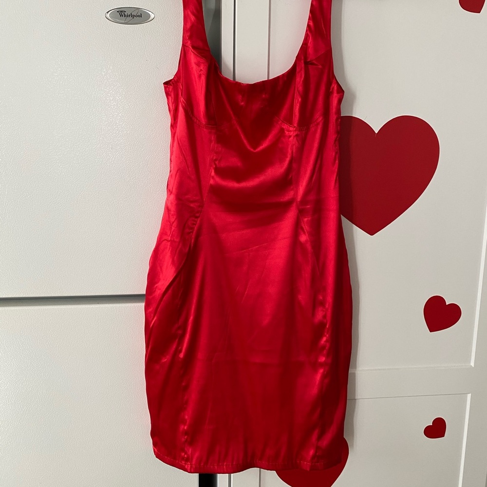 Irreplaceable Satin Mini Dress - Picture 3 of 5